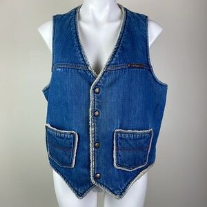 do-nothing by Sedgefield Vintage Denim Sherpa Vest